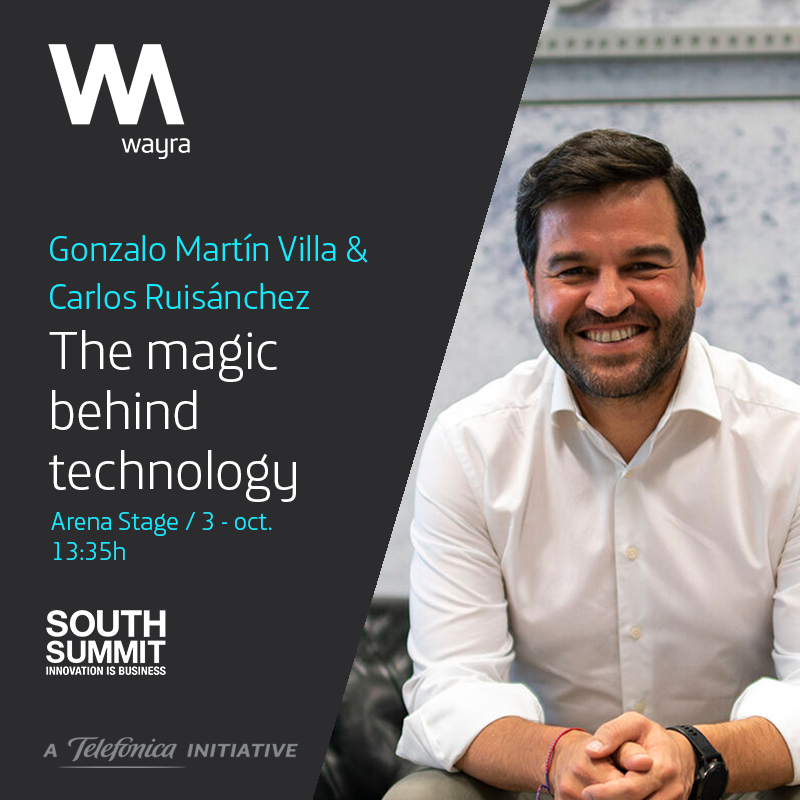 martinjofre74's tweet photo. Gonzalo Martín-Villa, Chief Innovation Officer de #Telefónica estará hoy en el #SouthSummit19 junto a Carlos Ruisánchez, scouting manager de #WayraEspaña, para hablar sobre la magia de #Wayra y nuestras tecnologías. ¡No te lo podes perder! #WeAreWayra https://t.co/Q3kLdLMIPT