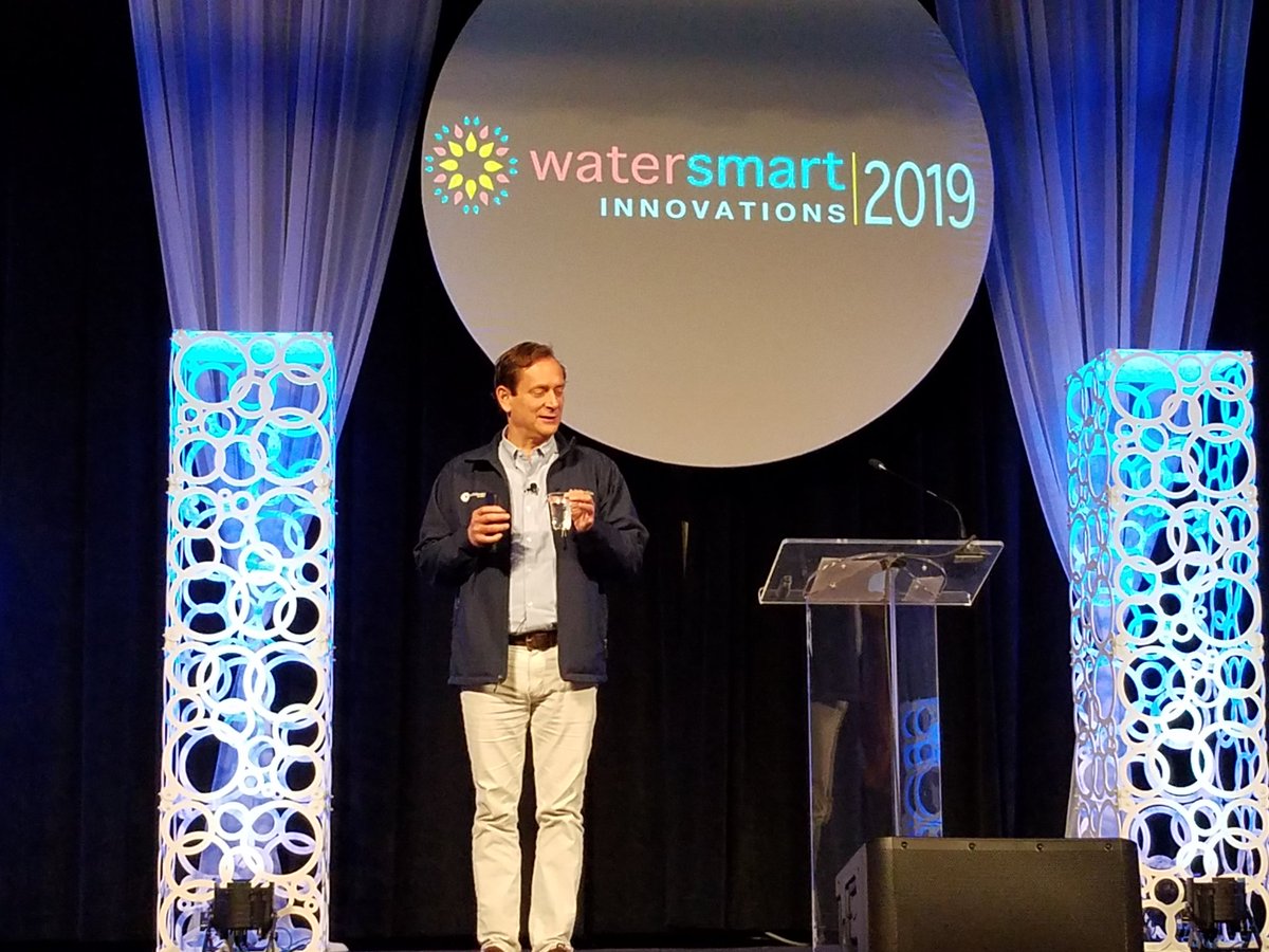 WSIConfExpo's tweet photo. .@GeorgeHawkinsDC begins his #wsi2019 keynote address by expressing gratitude for the "miracle of #water." https://t.co/Jbw7wZ1fe2