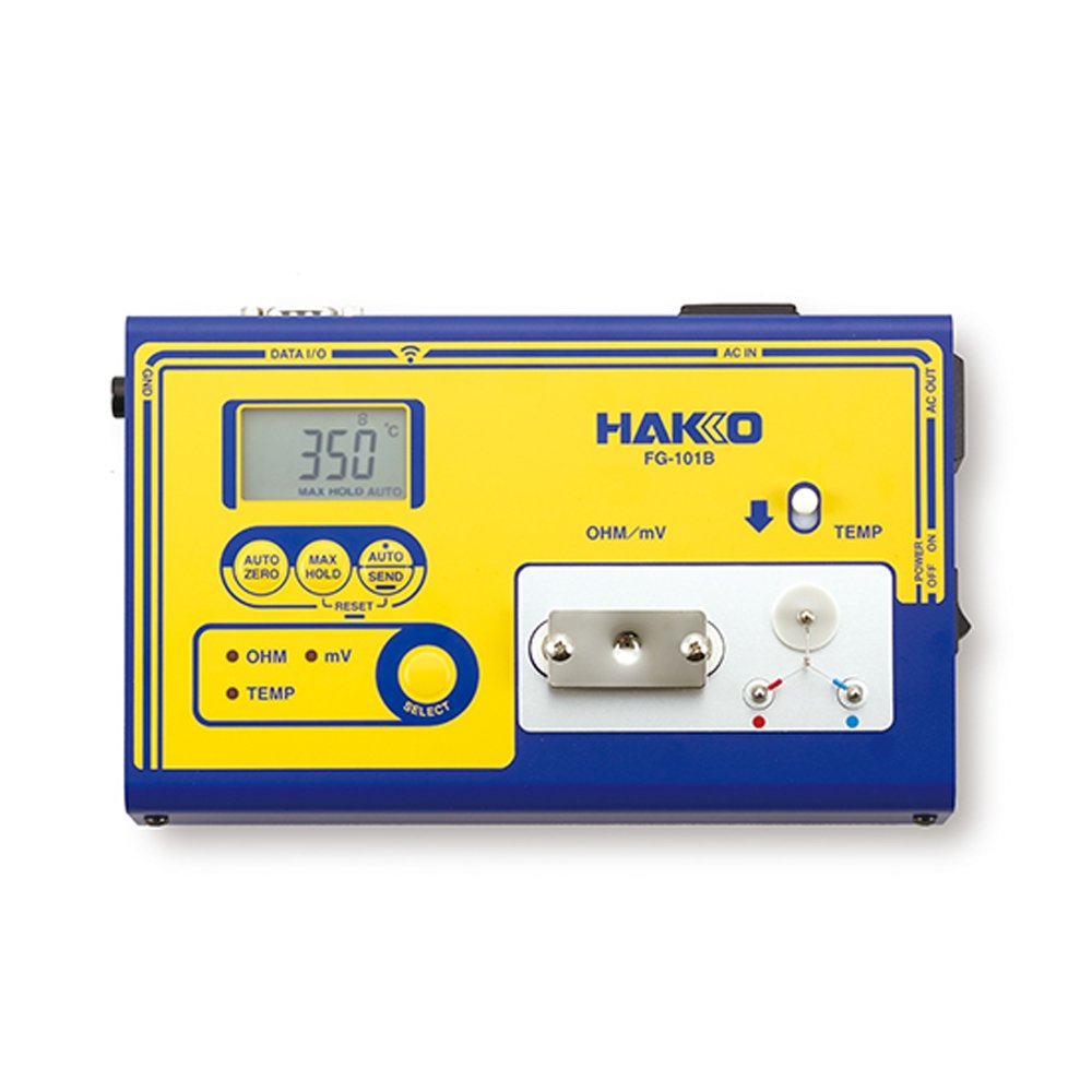 The Hakko FG-101B Soldering Tester measures tip temperature, leak voltage, and tip-to-ground resistance. This tester will provide you with quick, accurate soldering measurements.

Note: This product comes with a Calibration Certificate.

hakkousa.com/products/acces…

#Hakko #Soldering