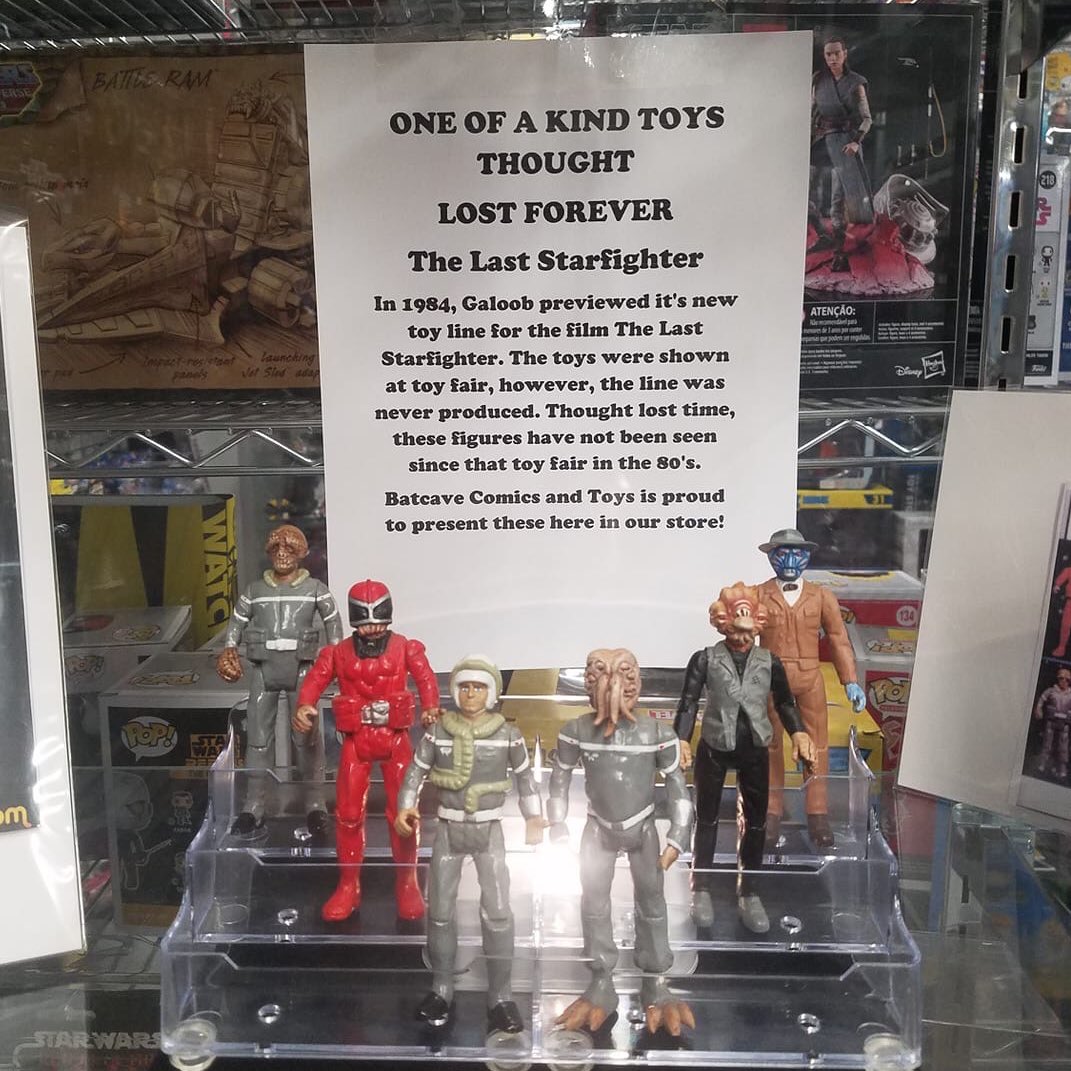 Prototype The Last Starfighter action figures on display at The Batcave  Comics & Toys, Santa Rosa, California https://t.co/dbZYYbJaC9