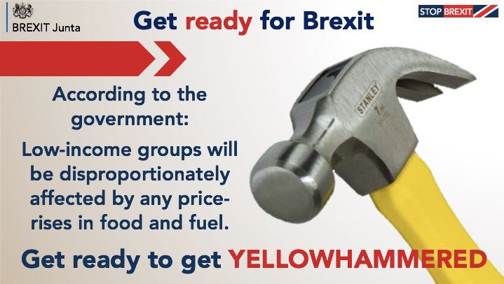  #GetReadyForBrexit9. Get ready to get yellowhammered by Johnson's million-to-one  #CrashOutBrexit