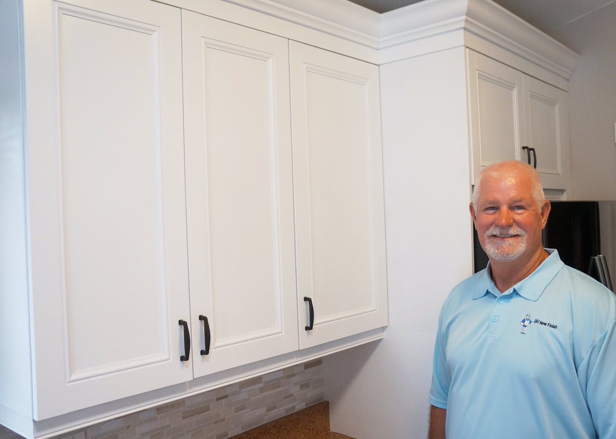 We can help you update your cabinets at a fraction of the cost to replace <a href="/NewFinishFL/">New Finish</a>