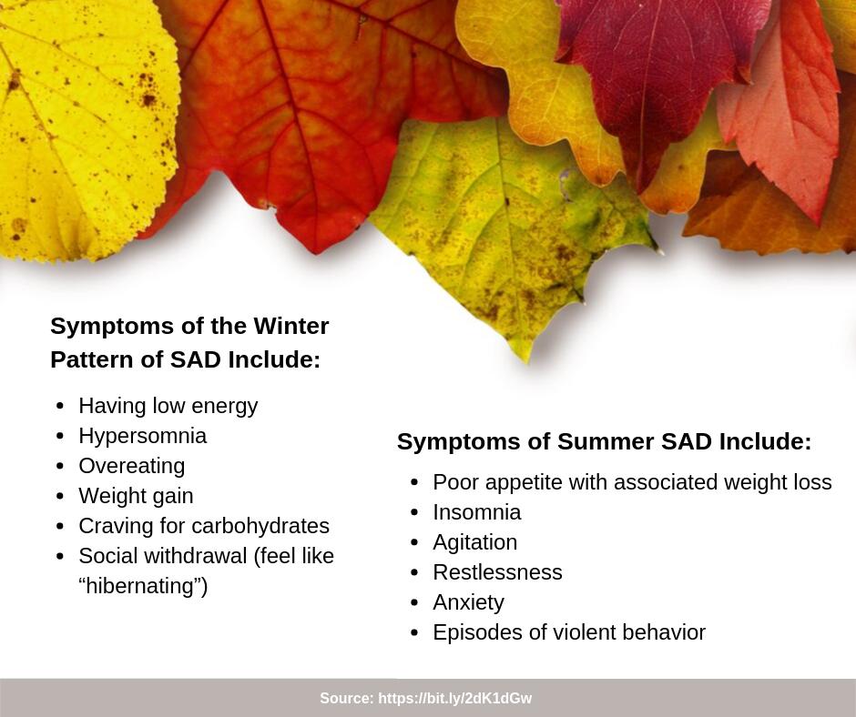 tpgrp's tweet image. Anybody else feeling the effects of Fall weather this #WellnessWednesday? 🍂🌧 As the seasons change, you might notice symptoms of Seasonal Affective Disorder (SAD). SAD is very common and treatable by a doctor. Don't be afraid to reach out for help!