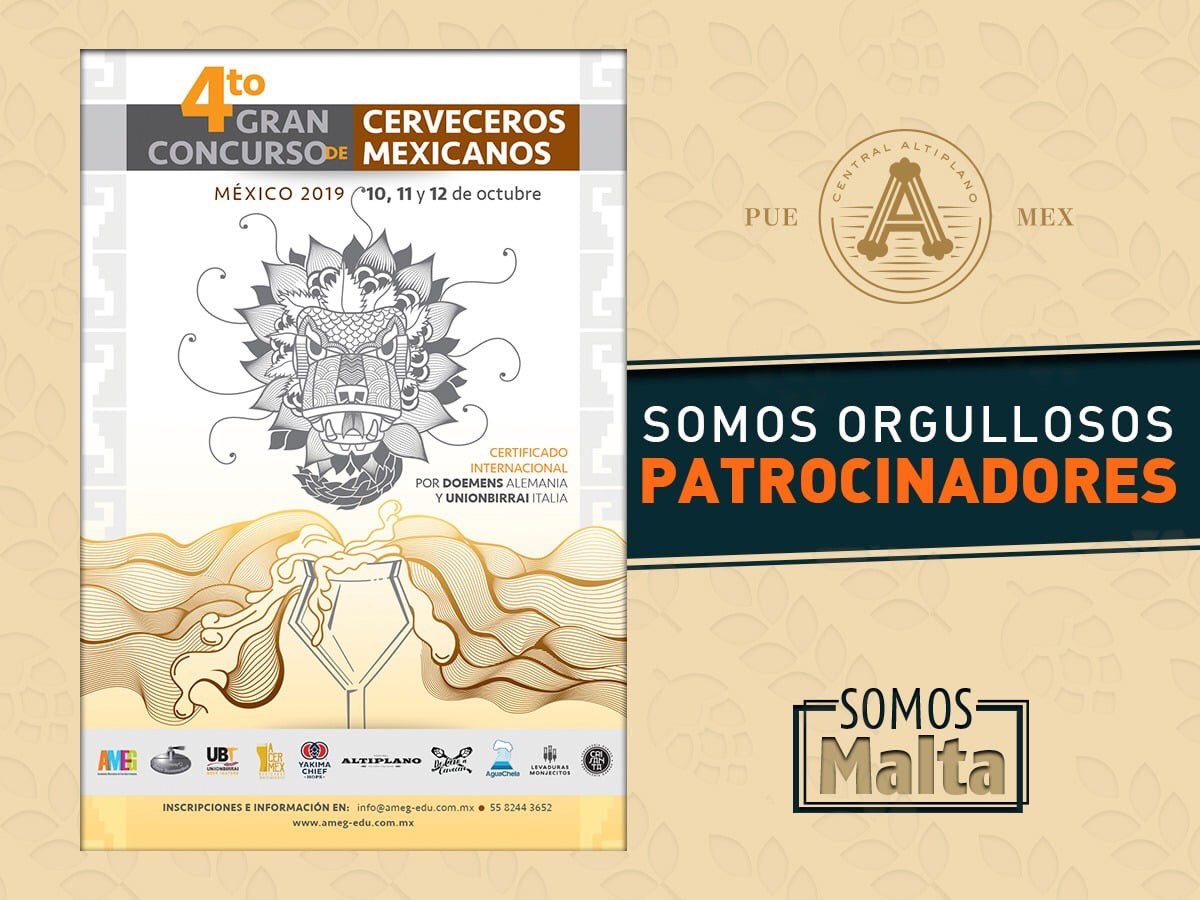 ¡Participa en este gran concurso!
Estamos a pocos días del 4to. Gran Concurso de Cerveceros Mexicanos.
Más información en info@ameg-edu.com.mx / 55 8244 3652.

#CentralAltiplano #OrgullososPatrocinadores #SomosMalta