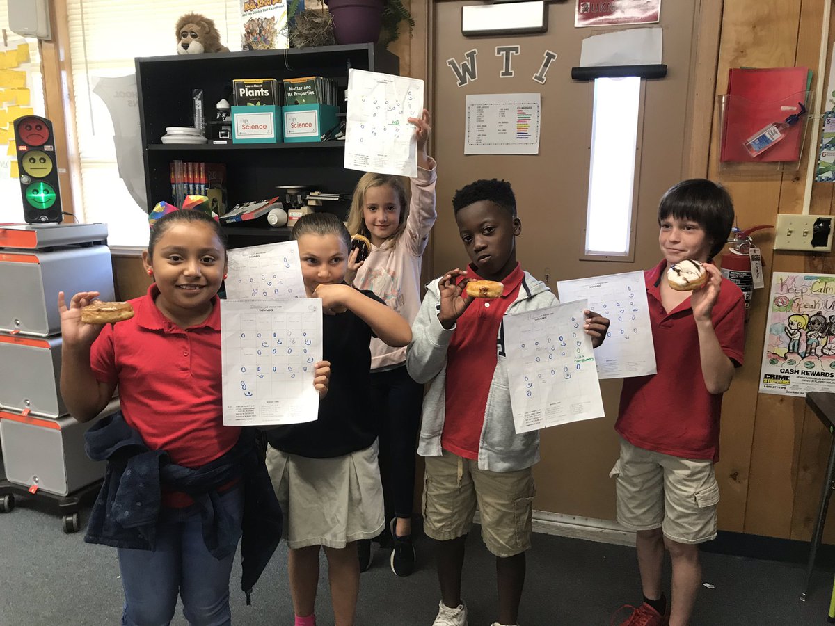 Thanks a h🍩le bunch to these kiddos for “Living the Knight’s Code” and staying on blue the whole month of September. ❤️🖤