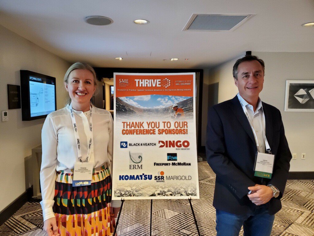 Black_Veatch's tweet photo. Proud to sponsor #THRIVE19, where our #mining SVP Jim Spenceley discussed current and emerging trends in mining #desalination water supply projects in Chile. @smecommunity https://t.co/qlvREBMCyy