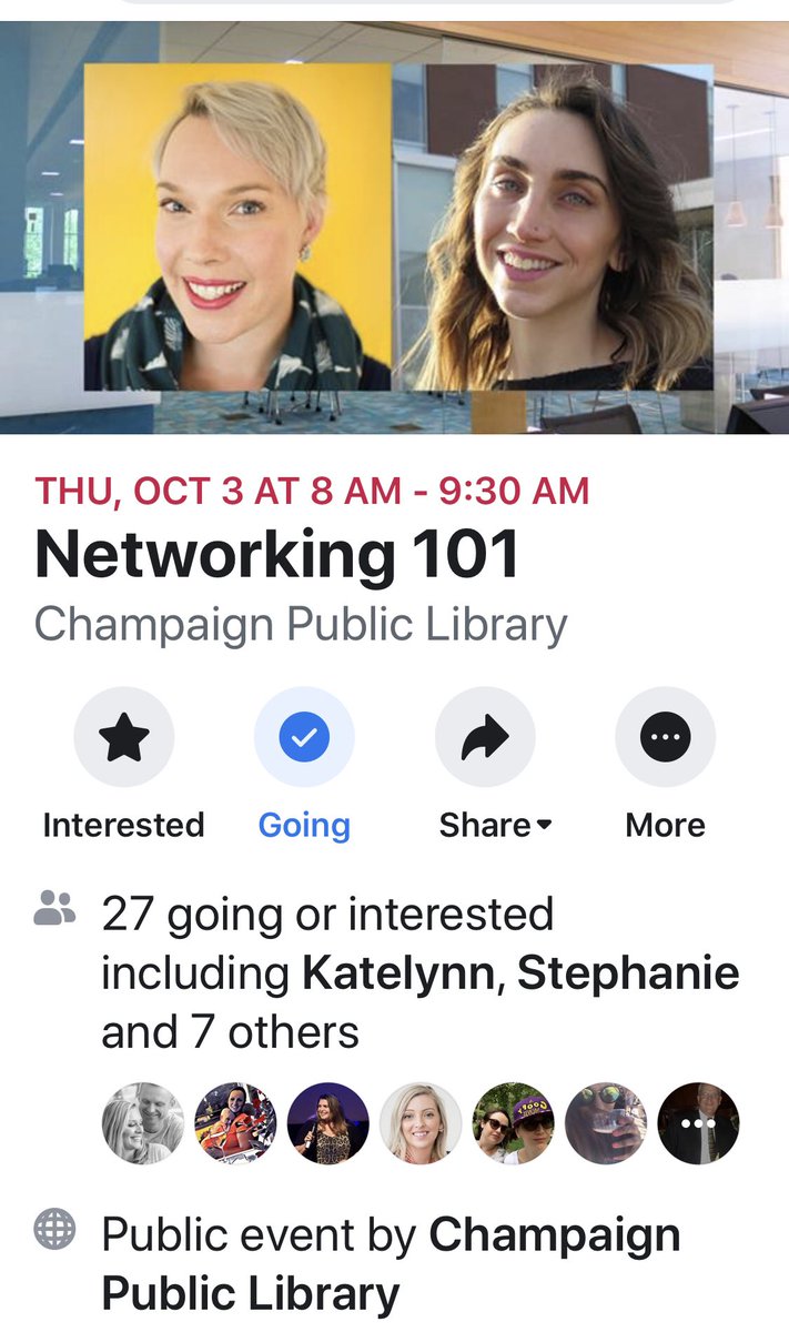 MarissaSiero's tweet photo. Join me tomorrow morning for #coffee ☕️ & Networking 101 at the @ChampaignPubLib see you all at 8:00am #SmallBusiness #Entrepreneur #networking #introvertswelcome https://t.co/pk3XFELMFR https://t.co/wU9LRHolLb
