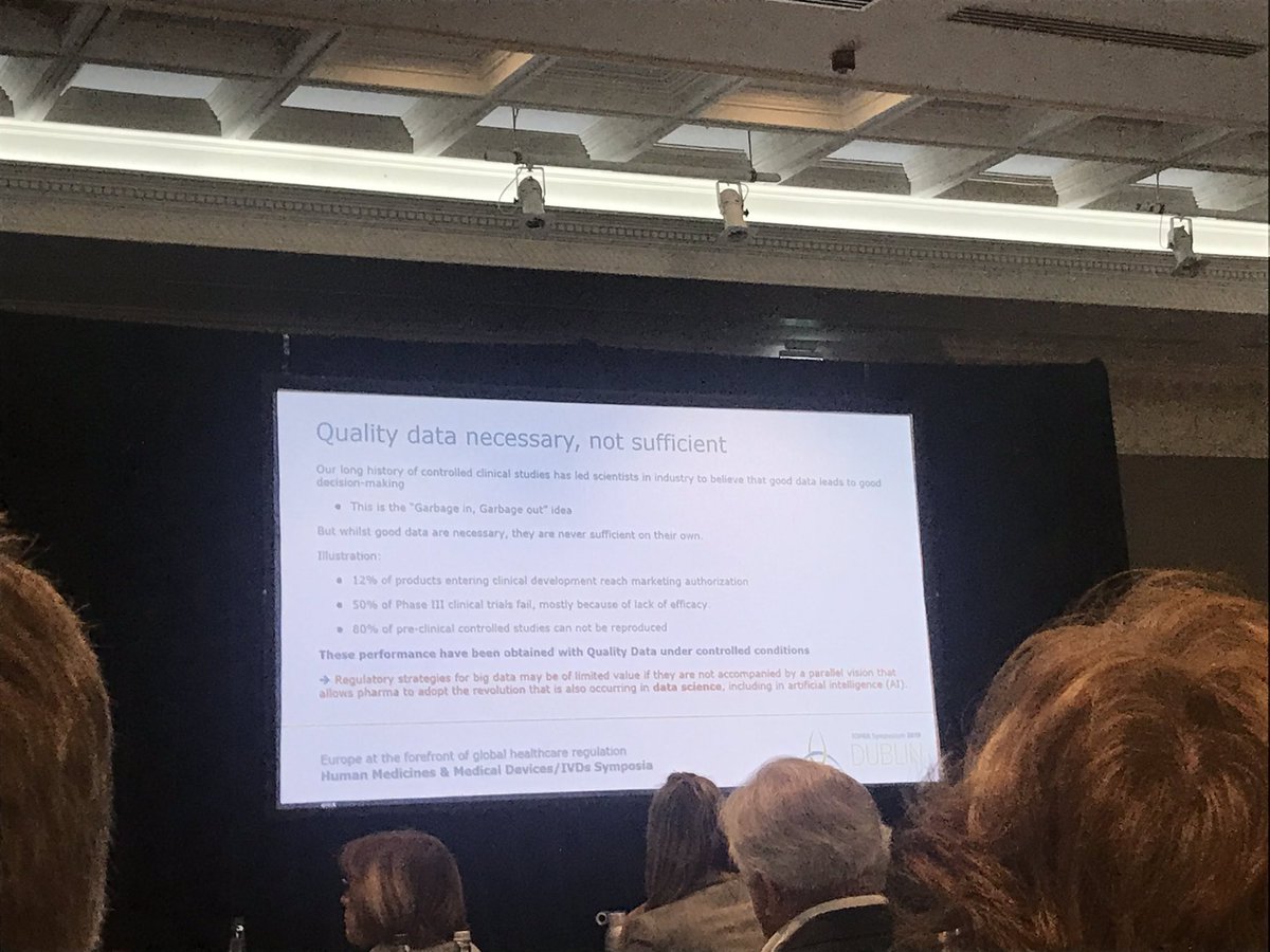 oonagh_lynch's tweet photo. Great panel discussions on disruptive technologies in healthcare #TOPRASym19. Quality clinical data is not sufficient on its own-big data & AI will create huge opportunities & regulatory authorities are preparing @DKMA_dk @TheHPRA @CatalystNI_ @SEUPB #NWCAM https://t.co/1a6AKGnlGZ