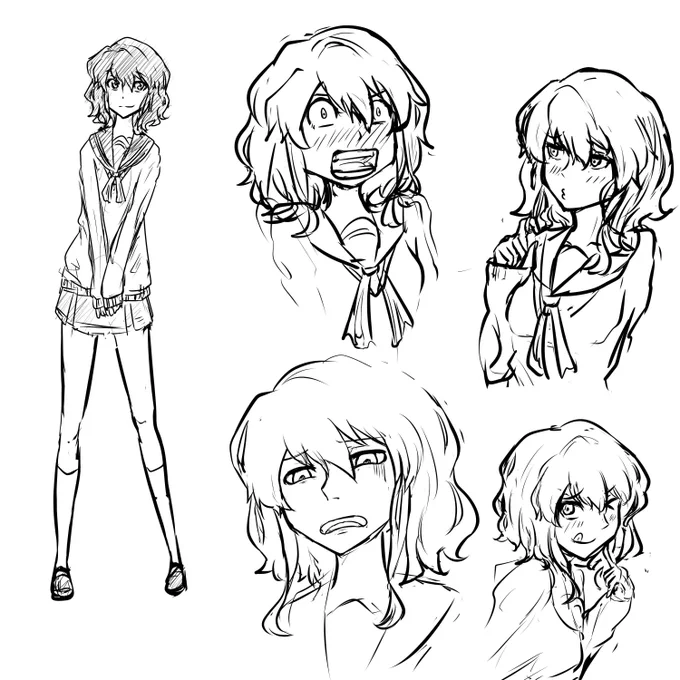 新しい人2
#ラクガキ 