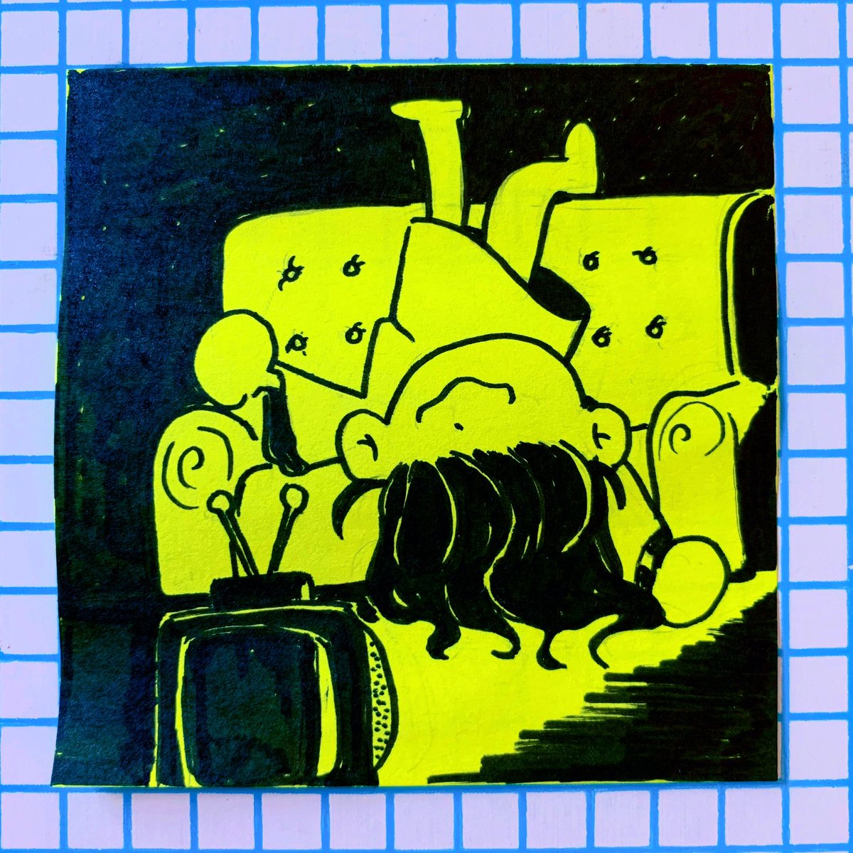 pupchans's tweet photo. wonder what the ring girl is watching #mindless 🤔?
#Inktober #Inktober2019 #intoberday2 https://t.co/K9m5AhaNvz