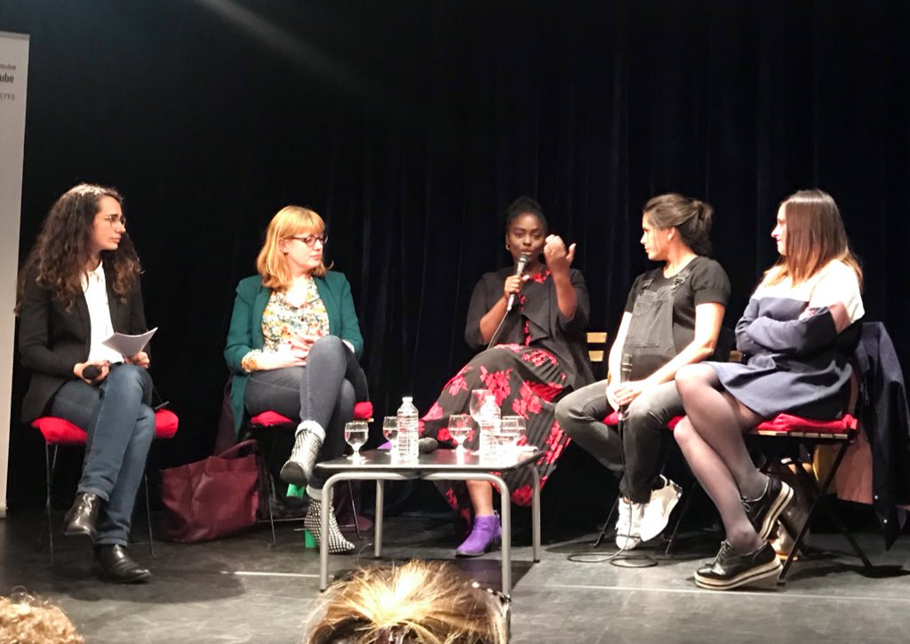 Soirée Elles crèvent l’écran #ellesfontyoutube by <a href="/SheCannes/">She Cannes - podcasts</a> 💪🎬 avec <a href="/AissaMaiga/">Aïssa Maïga</a> <a href="/SophieGarric/">Sophie Garric</a> <a href="/Orianehurard/">Oriane Hurard</a> @IrisBrey <a href="/mariekirschen/">Marie Kirschen</a> bravo à toutes ! Cc <a href="/MaxRusz/">Maxime Ruszniewski</a> <a href="/MarionCastillo/">MarionCastillo</a>