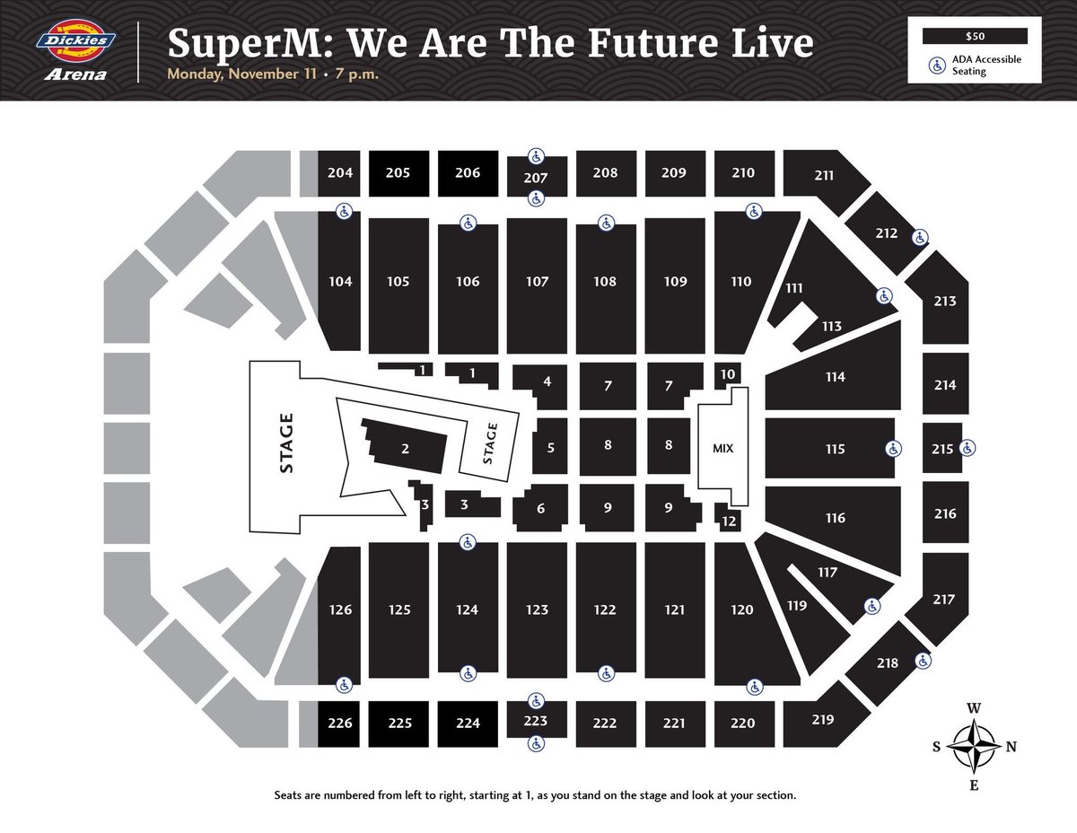 Dickies Arena Fort Worth Tx Seating Chart