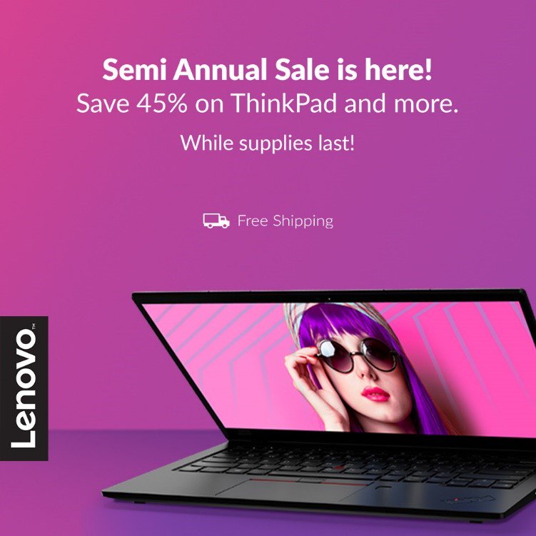 ORdentists's tweet photo. Member Benefit Alert!

Lenovo's Semi Annual Sale brings mind blowing deals! Enjoy these member-only deals now through 10/6/19: https://t.co/IvXeYAELhF or call 1-800-426-7235, ext. 4886 (M-F: 9am- 9pm ET, Sat: 9am-6pm ET) https://t.co/GBKet4oqAz