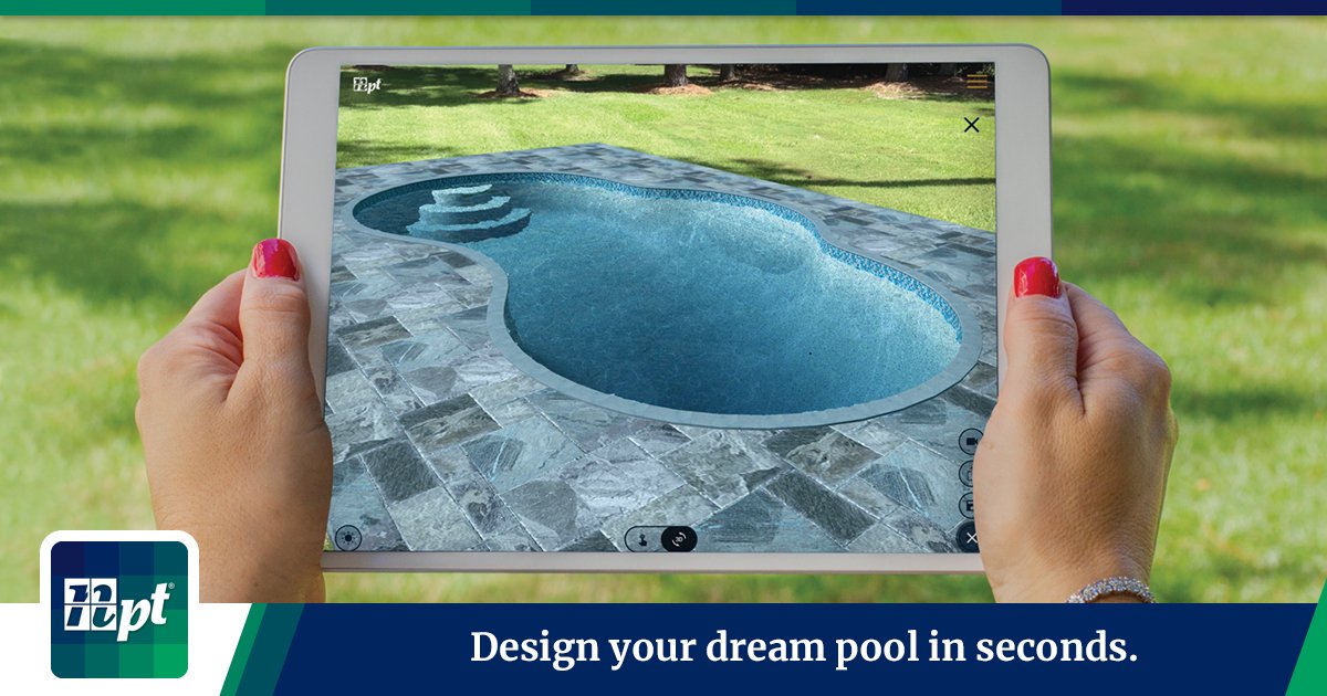 New app from <a href="/NptPool/">NPT Pool Products</a> lets you design and visualize a new pool or remodel in your own backyard. See it in seconds from your phone or tablet. Download now! nptbackyard.com 
#NPTBackyardApp #BackyardApp #MyVRPool #MyVirtualSwimmingPool #DesignedbyNPTBackyard #SeeItInSeconds