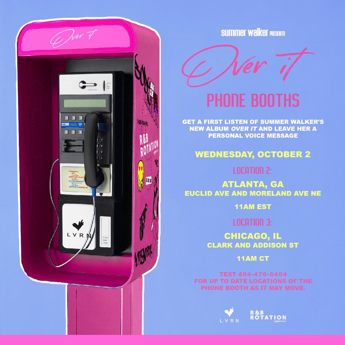 She also has plans to activate in Atlanta and Chicago. #summerwalker #albumrelease