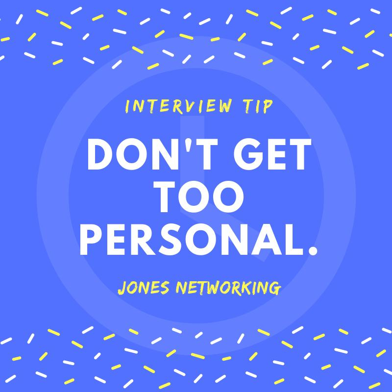 JonesNetDC's tweet image. #InterviewTip While a job interview is an opportunity for potential employers to find out more about candidates, it’s important to avoid the temptation to reveal too much information.
