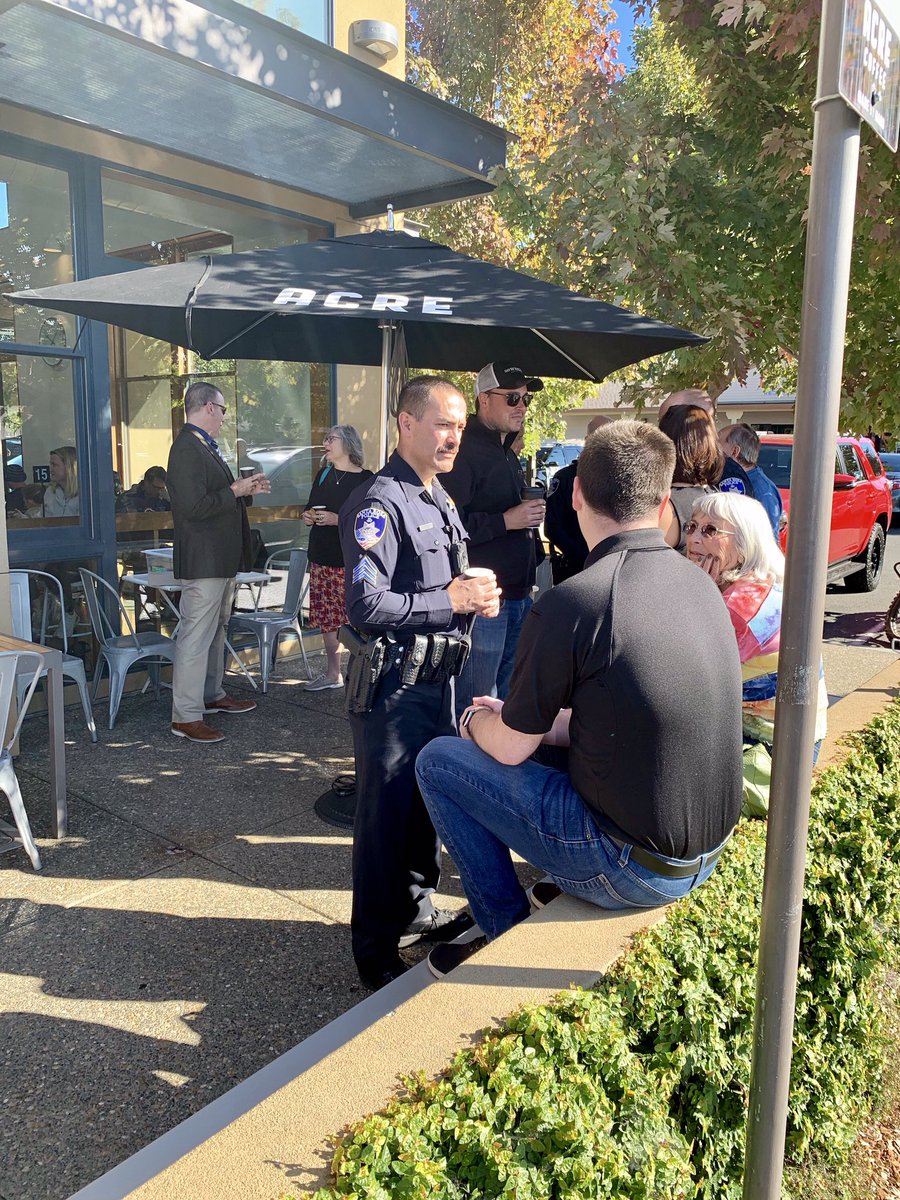 It was a great day for a cup of coffee and some conversation! Thank you to everyone who came and chatted with us! And thank you, <a href="/AcreCoffee/">Acre Coffee</a>, for hosting #NationalCoffeeWithACopDay with us. ☕️👮‍♂️
