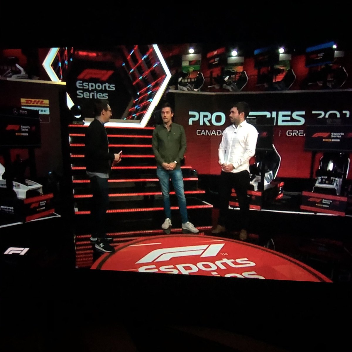 traceyp_03's tweet photo. Missing being at the #GfinityArena for round 2 of the @Formula1game @F1 championship. Round 1 was brilliant! Canโt help saying Naukkarinenโs name to the sound of the Macarena song ๐! Good luck to all the teams in track ๐. #F1Esports https://t.co/mRtk3OSvp2