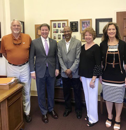 AlaSchoolBoards's tweet photo. Great meeting this a.m. in Anniston with @RepMikeRogersAL and school board members Mike Almaroad, Robert Houston &amp; Marie Manning. Working to keep k-12 public school students at the forefront and urging Congress to keep IDEA funding at the forefront. https://t.co/HZSyHp6Kma