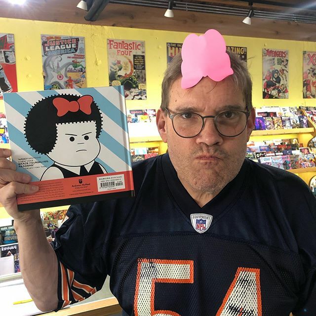 heroesonline's tweet photo. Andy’s Staff Pick is Olivia Jaimes Nancy HC Collection volume 1.
The revival of Nancy has been absolutely hilarious!
Published by @andrewsmcmeel
#nancy #nancycomicstrips #nancycomic #ncbd #heroesarenthardtofind #staffpick https://t.co/s97GsjtXhC https://t.co/0mSKPgkcAk
