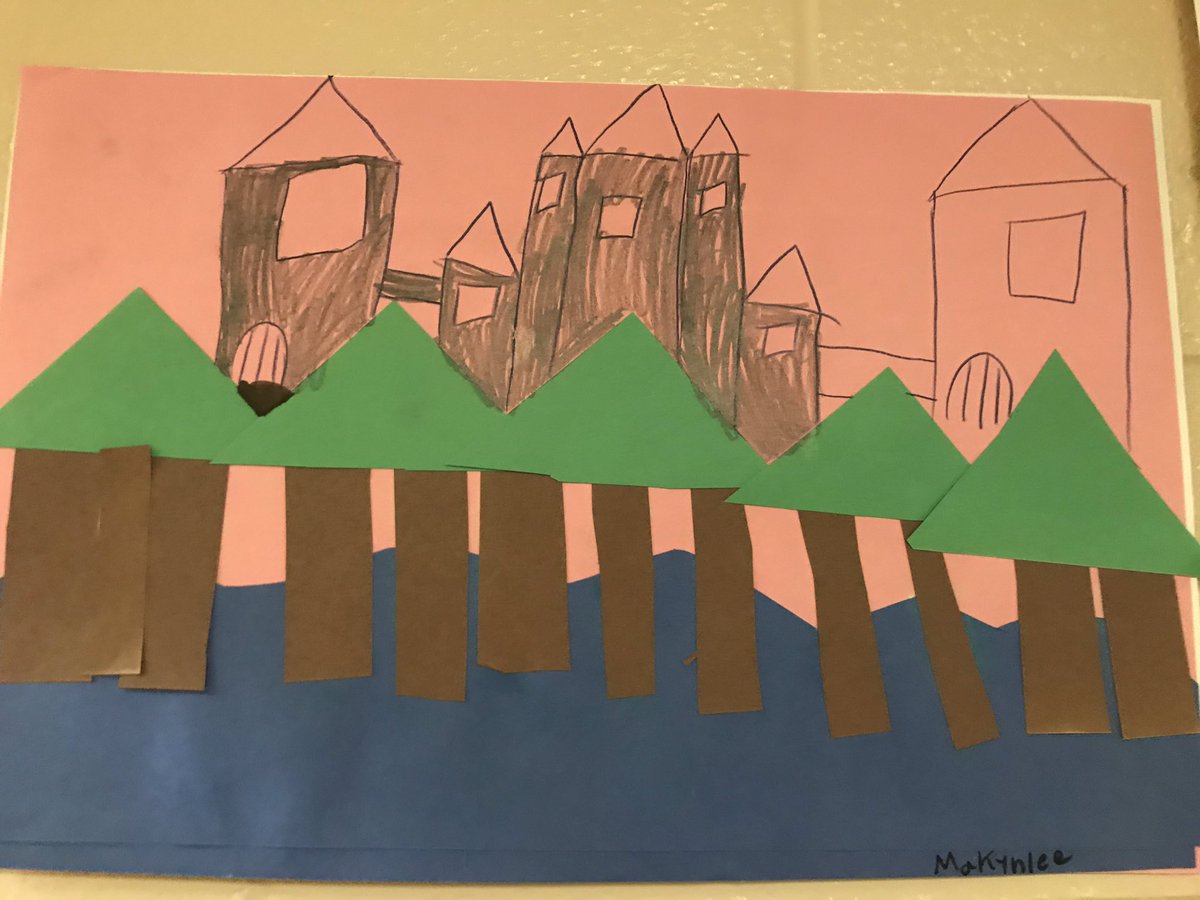 MrsHanning_Art's tweet photo. The Importance of Place: 3rd grade collages #artteacher #displays #MakeArtMatter #gpride https://t.co/JIpxNYPhWA