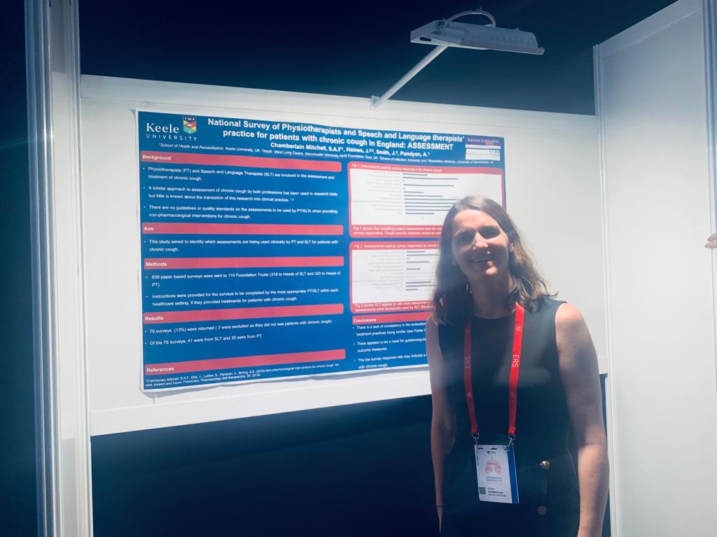 Sarah_CM_physio's tweet photo. Thanks @EuroRespSoc for another fantastic conference was great to be able to present our national survey findings of Physios and SLT clinical practice in chronic cough in England #ERSCongress @KeeleAHP @jemhaines @TheACPRC @thecsp https://t.co/WEWFdBqapu
