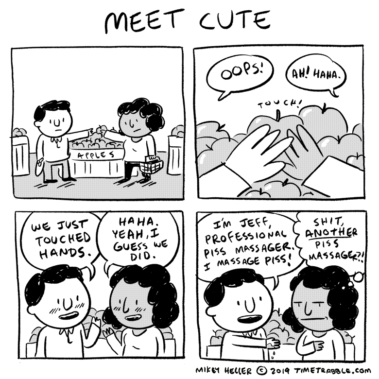 i drew a comic about a meet cute 