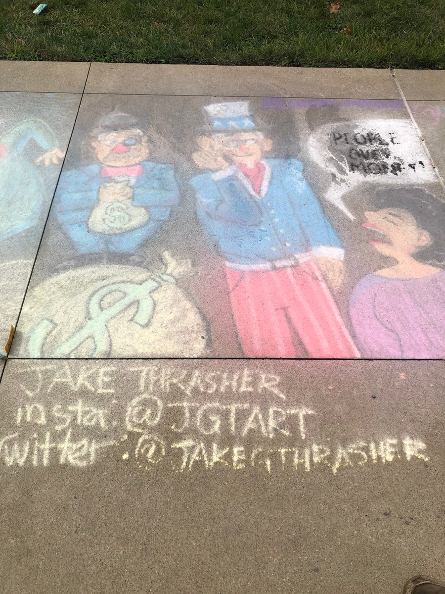 kathleenglosan's tweet photo. CXC 2019 Highlights: AAEC (Association of American Editorial Cartoonists) Chalk Drawings, part 1 (after a rainstorm)
#cxc #cxc2019 #cxc19 #AAEC #comics #books #graphicnovels #bonecomics #jeffsmith #reading #literacy https://t.co/POUV2kU2b6