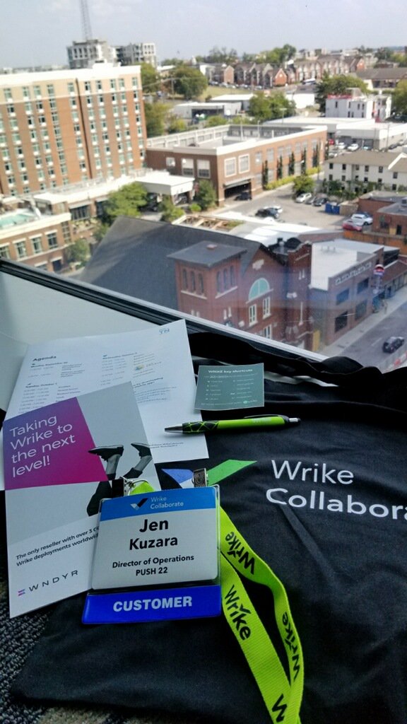 pushtwentytwo's tweet image. Our Director of Operations, Jen, is currently in Nashville at #WrikeCollaborate exploring how we can use Wrike to better support our team for high performance marketing. We're excited to implement the new strategies you are learning!