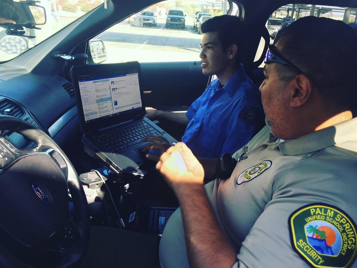 careerandteche1's tweet photo. #publicsafety student started his #internship yesterday with our own #districtsecurity officers https://t.co/vZRxLEoRLv