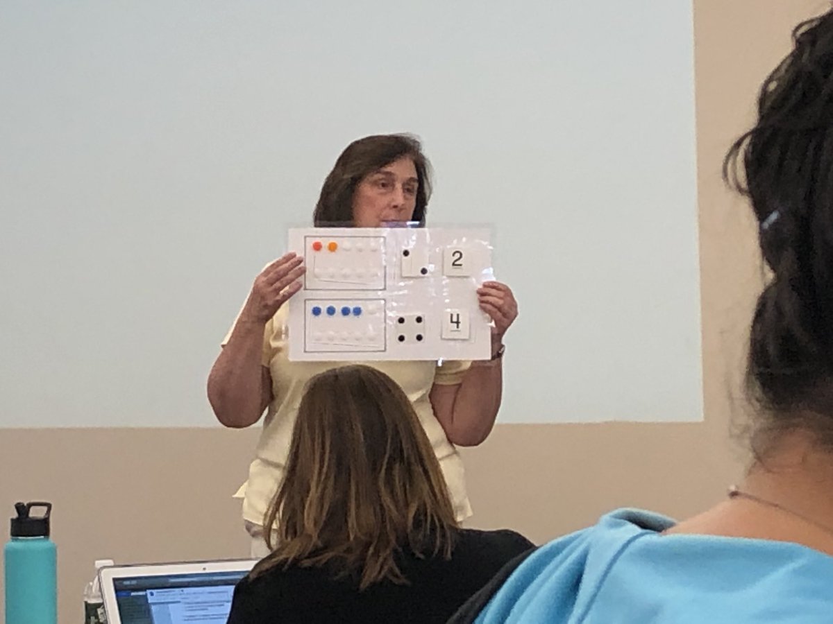 MrsJHouck's tweet image. Aaaamazing day learning how to be a more effective math teacher! #conquermath #placevalue #numbersense #tenframes #subtizing