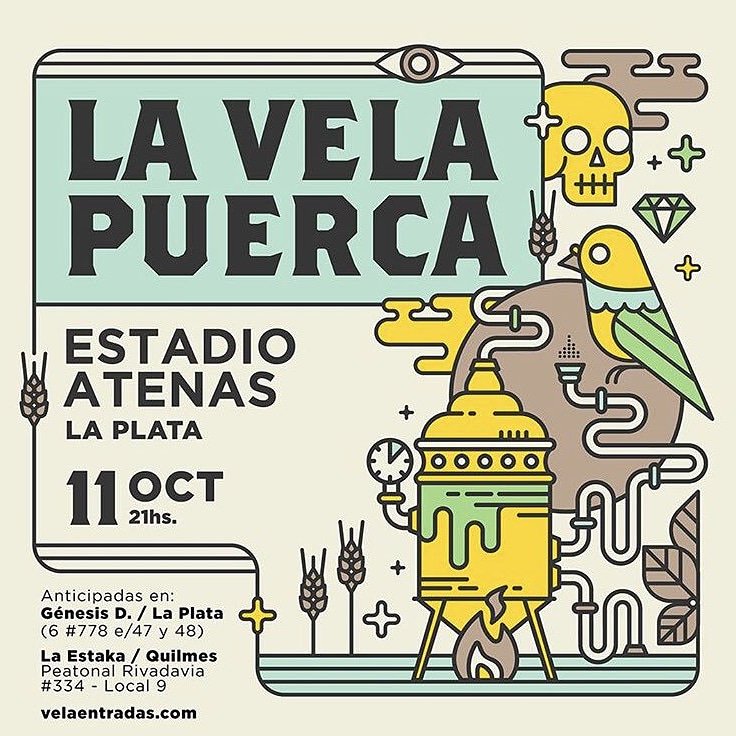 Ya casi estamos!!!
#LaVelaPuerca en el Estadio Atenas de La Plata.
Invitados: #BoomerangBanda

Tickets en 👉🏽 velaentradas.com
