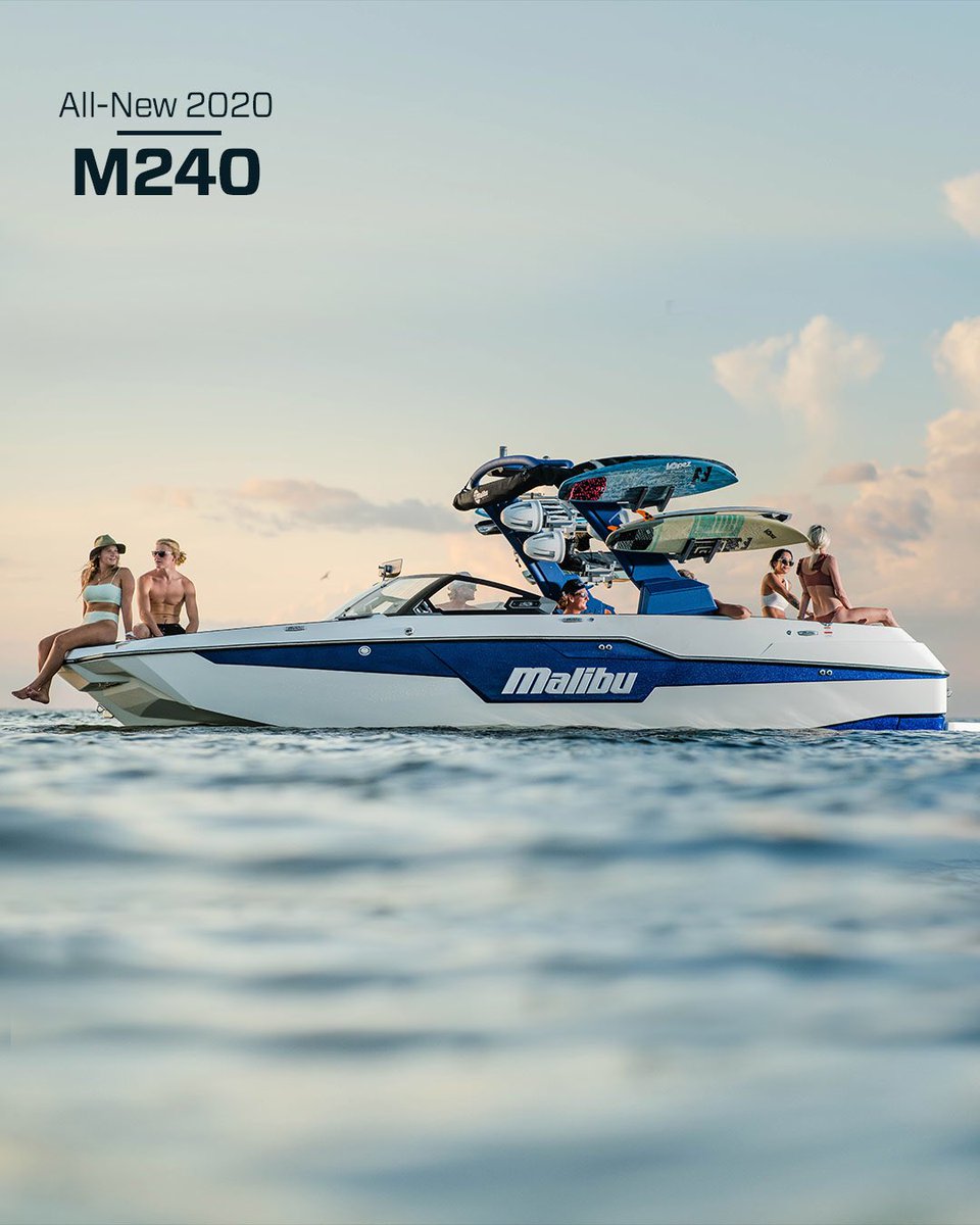 The undisputed flagship of the iconic Malibu brand, this completely new 24-foot luxury wake beast delivers the highest level of comfort, convenience, technology and wake performance available today. Build your perfect #M240 today at malibuboats.com #thetruthisonthewater