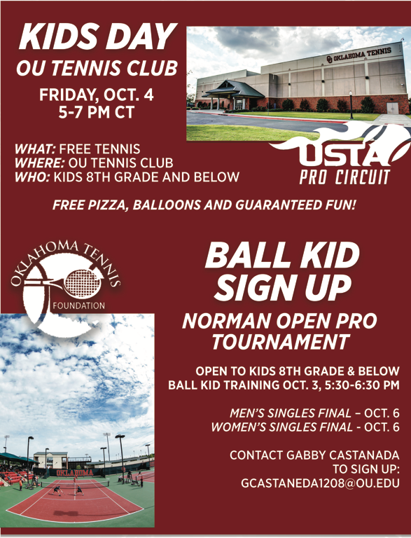 TowlerGroup's tweet photo. @btowler I had a great time at last nights event and can't wait for the Kid's Day Program this Friday from 5-7 pm! Thank you @SargeFace23 @OU_WTennis @ok10sfoundation for your support and effort - ♥️🎾 https://t.co/4SkI92Pirs