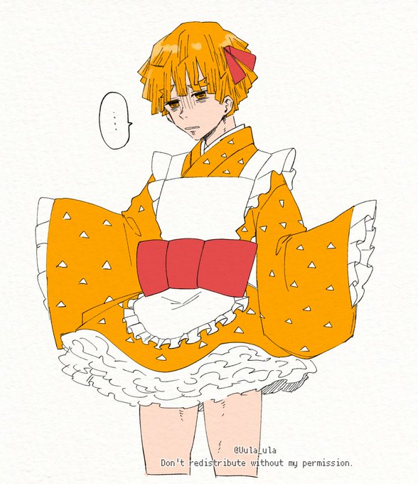 T字路さんがTwitterに投稿した我妻善逸(鬼滅の刃)のイラスト。