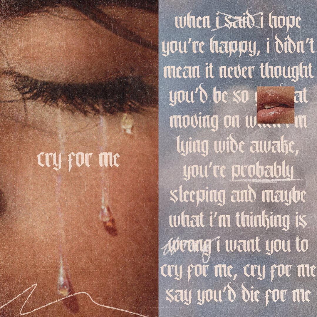 I think everyone has felt this at one point or another, when your ex moves on faster than you and of course you want them to be happy but just..... not so fast. 🥵 this Friday I’ll be releasing, CRY FOR ME 🥀🥀🥀