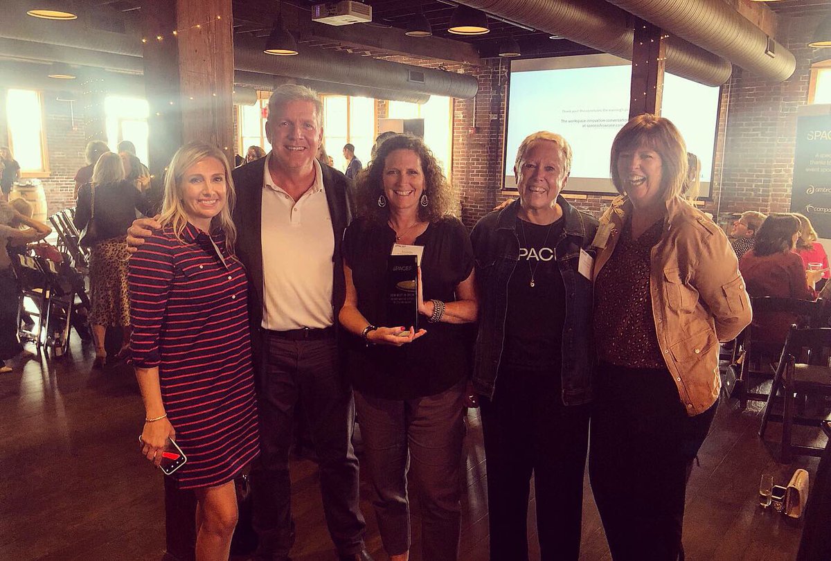 BigBroBigSisIND's tweet image. We are honored to receive the 2019 @spacesindiana “Best in Show” for the workplace design of our new headquarters! Thank you to @RowlandDesign and @CapitolConstruc for their partnership in making our new building possible. #SpacesAward