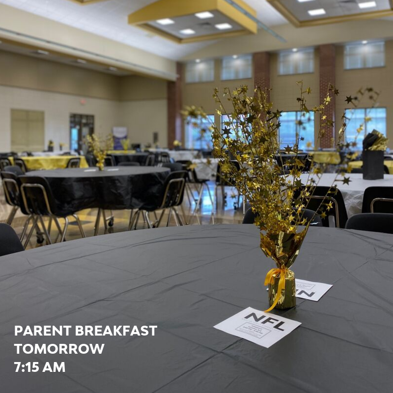 DRHillMiddle's tweet photo. Our cafeteria is all set up for the Parent Breakfast tomorrow! We can't wait to see everyone at 7:15 AM. #TheHill #ParentBreakfast https://t.co/sBoasGWegy