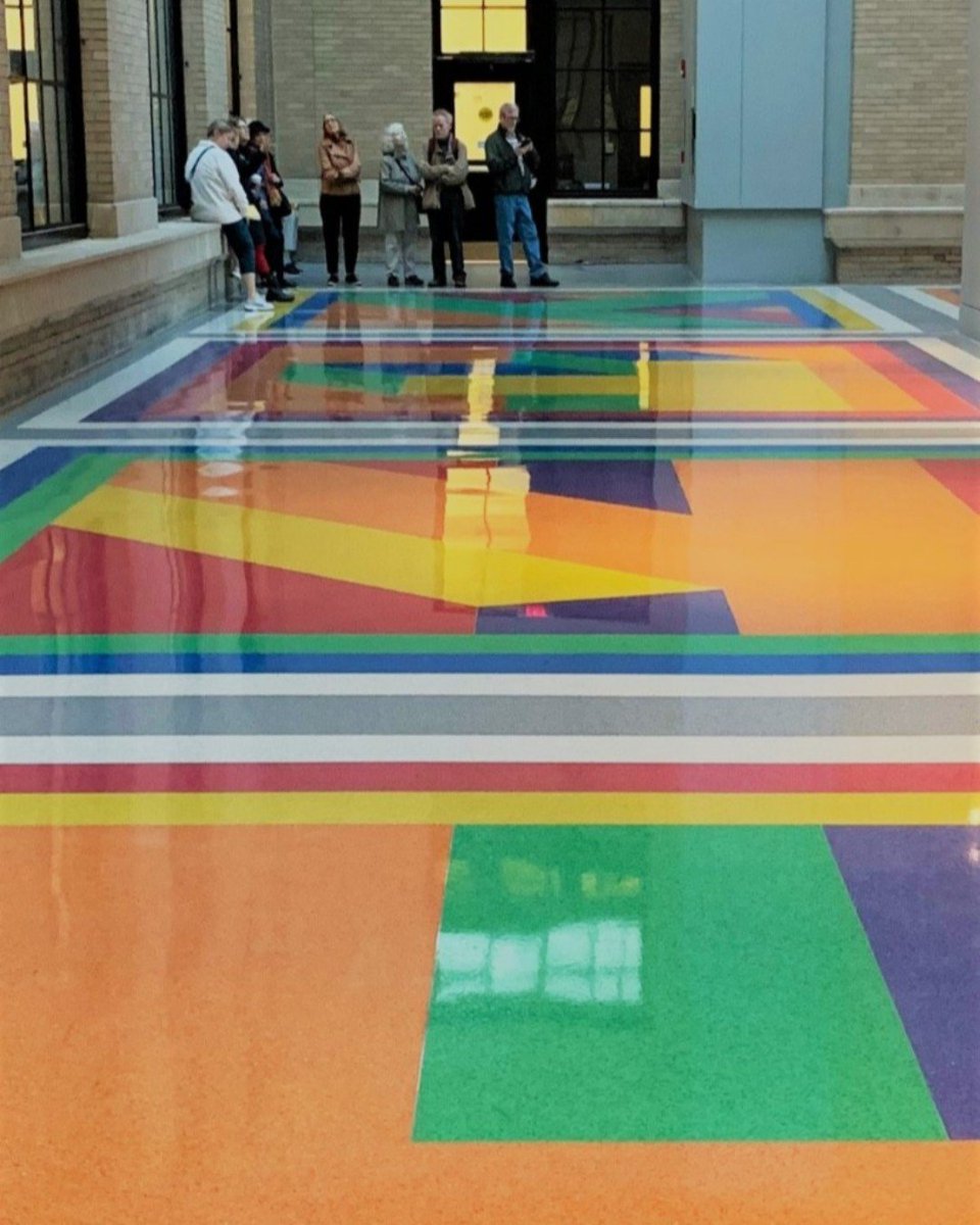 BHvillage's tweet photo. BHV members enjoyed an art and architecture tour with the MIT List Visual Arts Center showcasing public art across the MIT campus. Here they are contemplating an installation called "Bars of Color within Squares" by Sol Le Witt.
#beaconhillvillage #agestrong #MITListArts https://t.co/xtSvcx6sz3