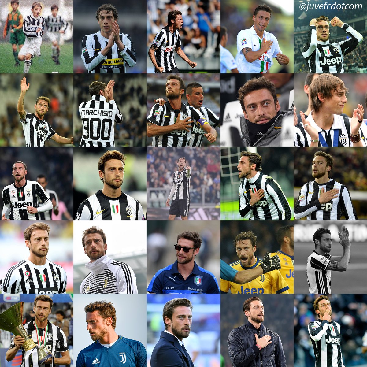 juvefcdotcom's tweet photo. 25 years in black and white. 

It's not always about the goals, assists, flicks, fancy footwork or what happens on the pitch. 
Sometimes, it's about reassurance, loyalty and a commitment to one shirt that goes so far beyond words. 
Grazie Cla @ClaMarchisio8 grazie di tutto ⚫⚪ https://t.co/LCtO7Ac1Bv