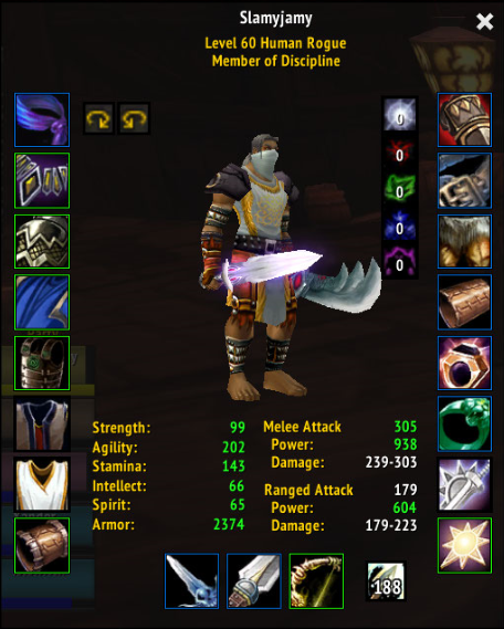 SlamyJamy's tweet photo. After a month of extreme enjoyment and nostalgia I've finally hit 60 on my rogue! Now time to grind that BiS gear :D #wowclassic #warcraft https://t.co/GkFcuhL2au