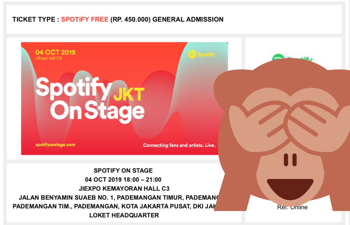 anestasyr's tweet photo. @SpotifyID min tiket yg harus di print out ini aja kan? Gausah sampe bawah”? https://t.co/TTjBBXpHp1