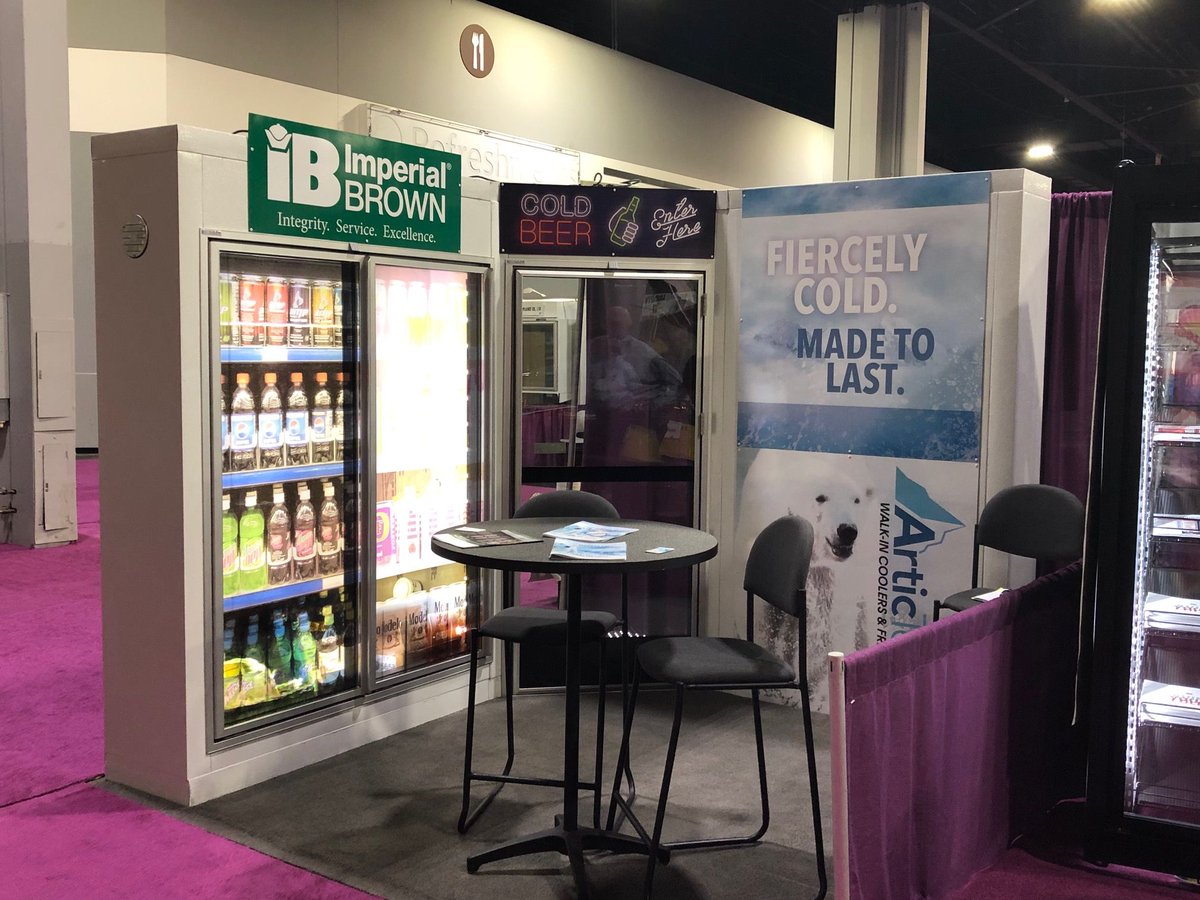 It's Day 2 at <a href="/NACSonline/">NACS</a> in ATL! Head on over to booth #151 to learn from our walk-in system experts. #ImperialBrown #ColdStorage