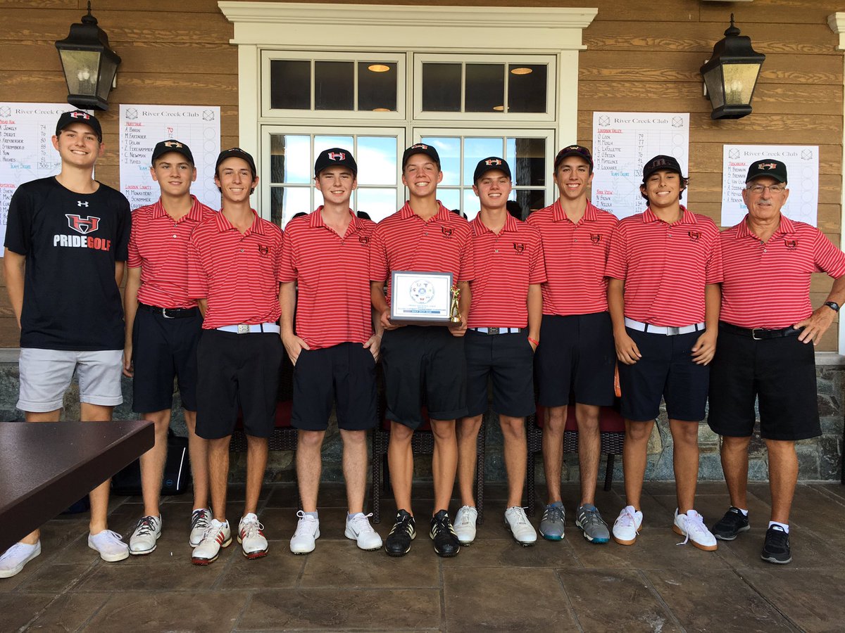 Heritage is your 2019 Dulles District Golf Champions!!  Low medalist - Aidan Baron (70) and Michael Faringer finishes 3rd (72)!!