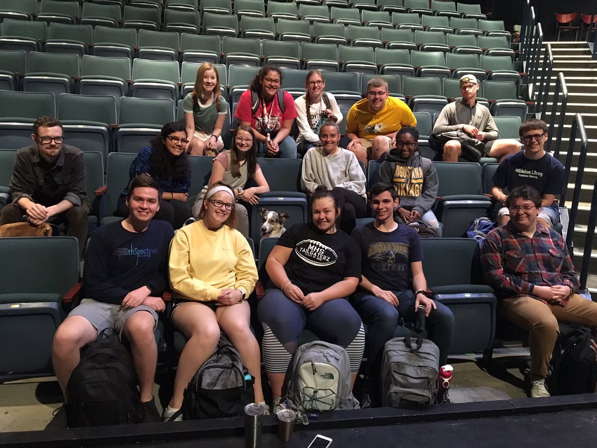 There was a very happy new student in Jayna’s FYS class on Monday after the pet blessing—can you spot him? 😊