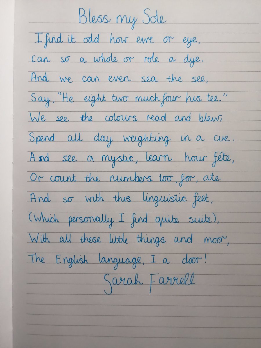 Sarah Farrell on Twitter: "To celebrate National Poetry Day ...