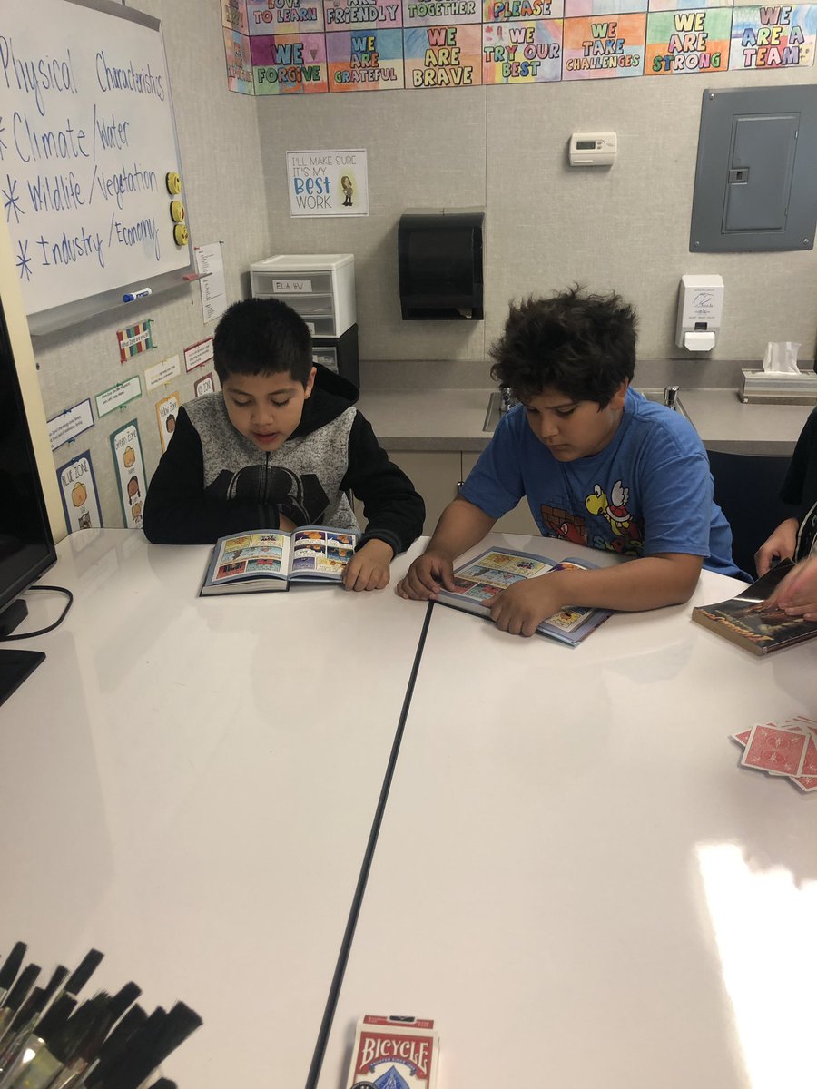 Ms_FergusonUSD's tweet photo. My class does soft every morning. These Ss decided to start a book club. 😍 I love seeing how students decide to start their day when given free choice. #osterpride #usdlearns https://t.co/BeAe3qVnhX