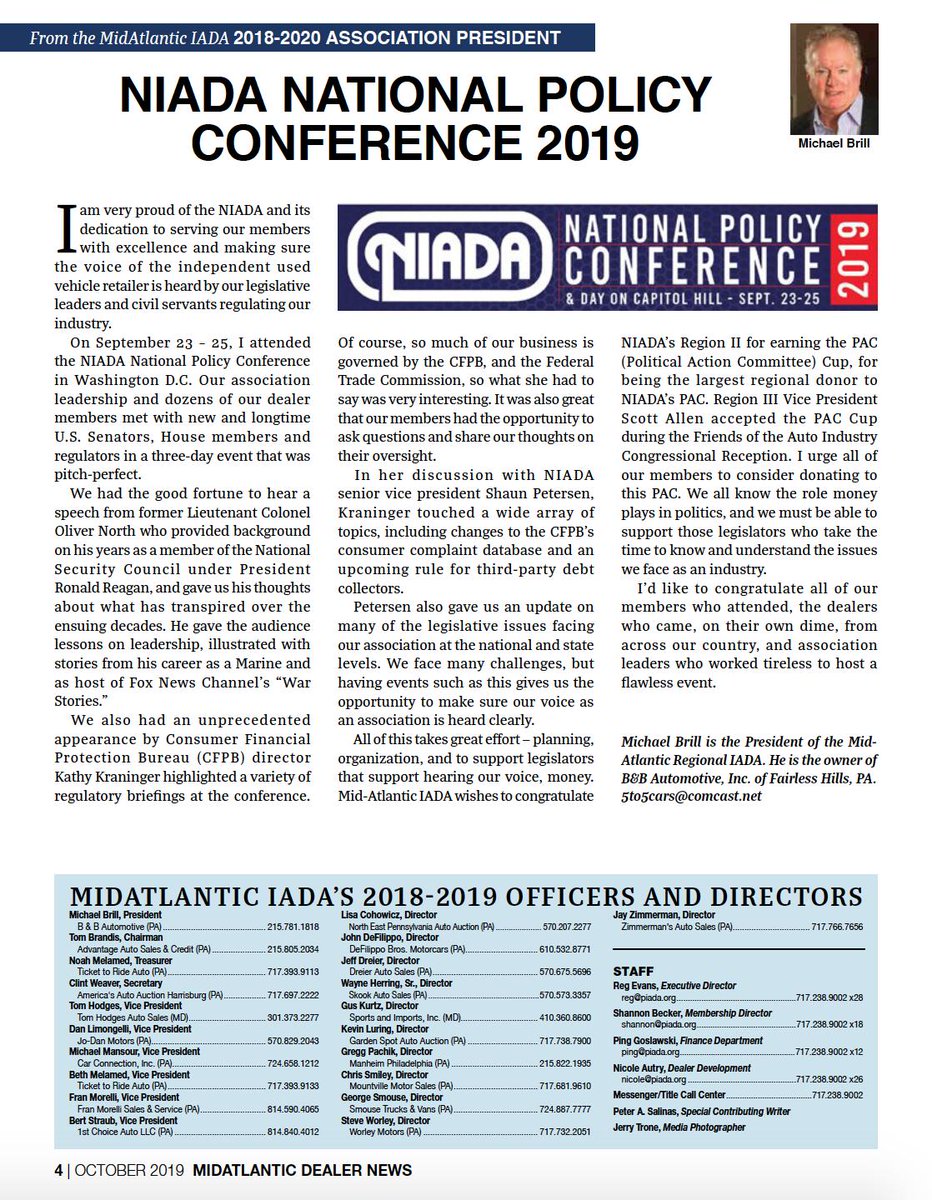 MARIADA___'s tweet photo. NIADA Conference recap and message from the President of the Mid-Atlantic Regional IADA. Download a copy of our magazine today at https://t.co/UtwHr8521X https://t.co/0T3ayzFKhA