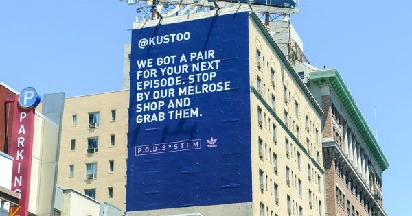 AdQuick's tweet photo. Adidas Originals Surprised Influencers With Personalized Billboards for the Drop of a New Shoe https://t.co/26zf9MtRDc https://t.co/FTiQvfK9Js
