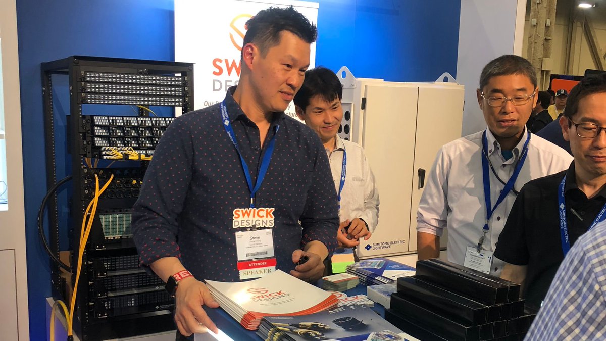 SwickDesign's tweet image. It’s your last chance to check out the revolutionary line of SWK cabling infrastructure products at the @SEL_FiberOptics booth 1124. Stop by now! adobe.ly/2mrLDdd #BICSI #datacenter #fiberoptics #tech #innovation